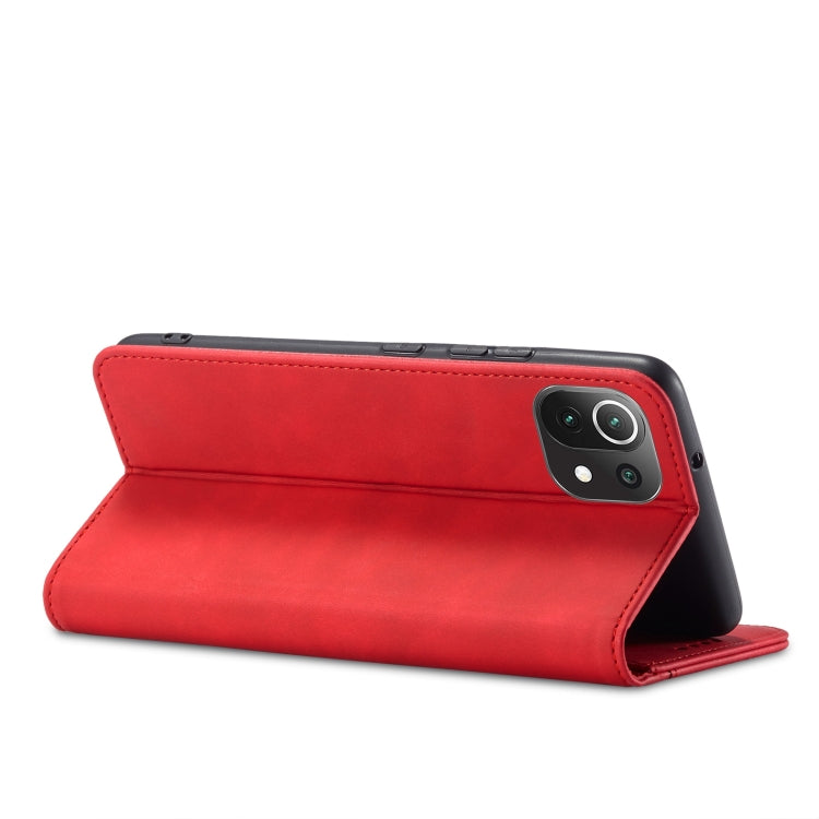 For Xiaomi Mi 11 Lite Magnetic Dual-fold Leather Phone Case