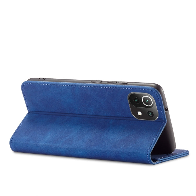 For Xiaomi Mi 11 Lite Magnetic Dual-fold Leather Phone Case