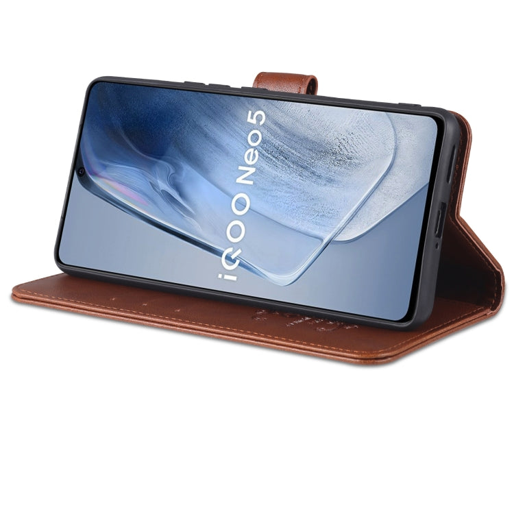 For vivo iQOO Neo5 AZNS Sheepskin Texture Flip Leather Phone Case