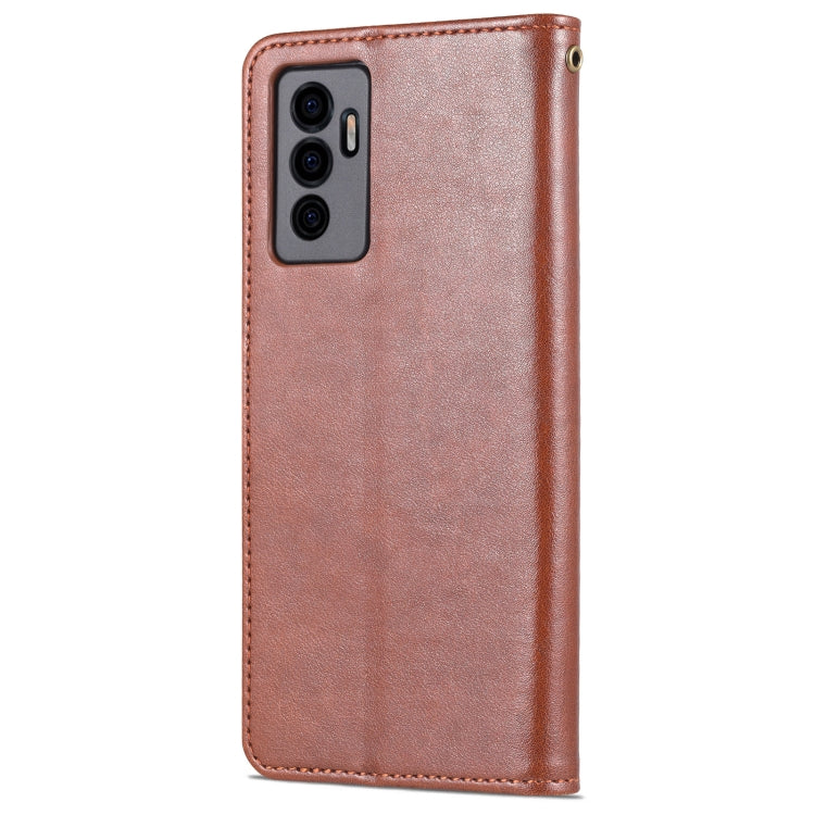 For vivo S10e / V23e AZNS Sheepskin Texture Flip Leather Phone Case