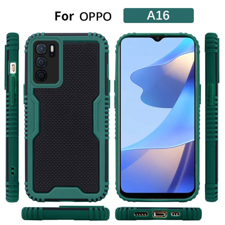 For OPPO A16 Two-color PC + TPU Phone Case