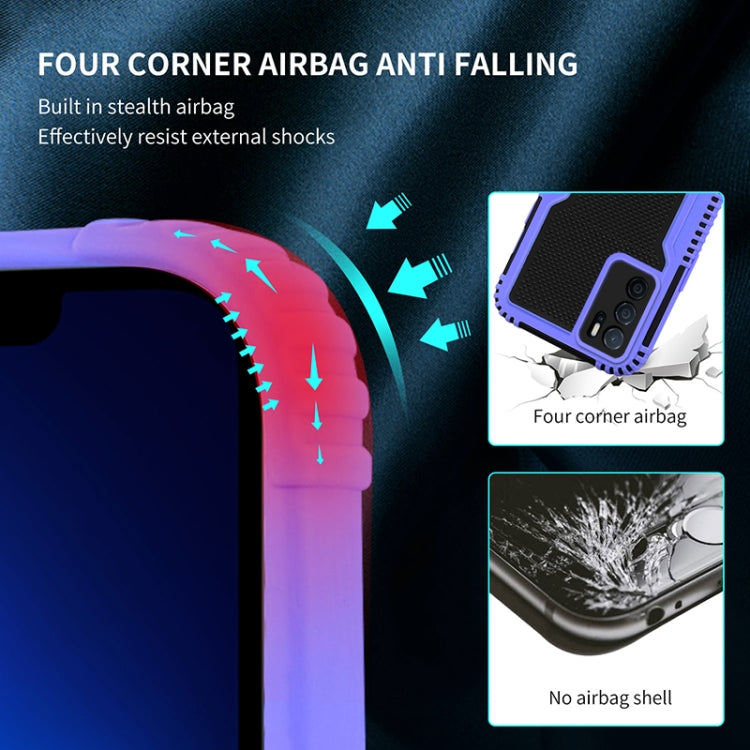 For OPPO A16 Two-color PC + TPU Phone Case