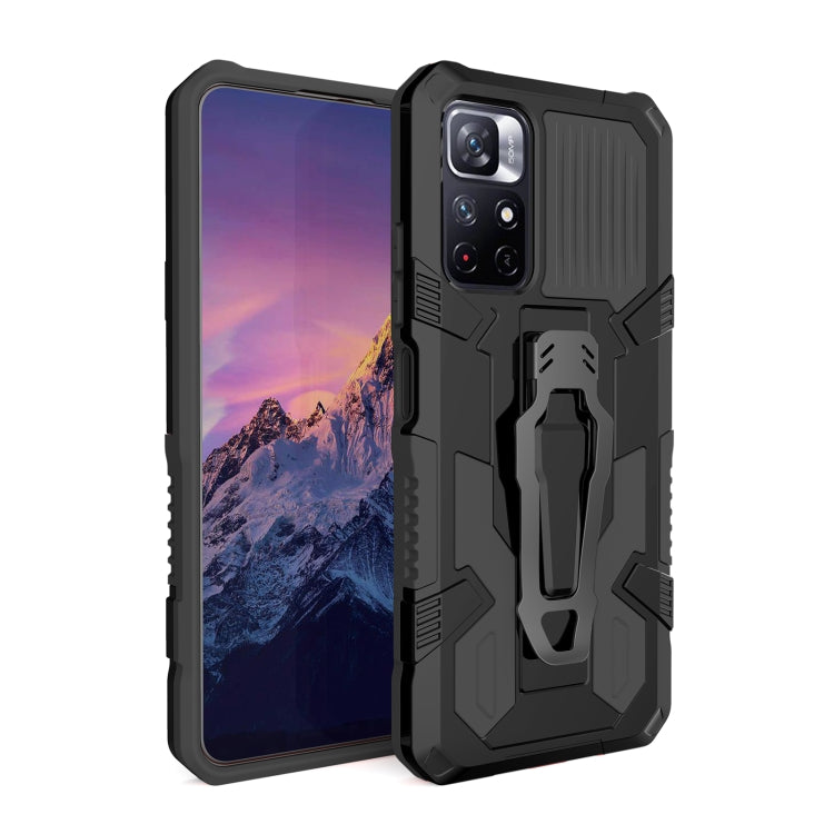 For Xiaomi Redmi Note 11 5G Armor Warrior PC + TPU Phone Case