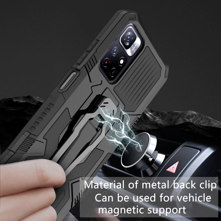 For Xiaomi Redmi Note 11 5G Armor Warrior PC + TPU Phone Case