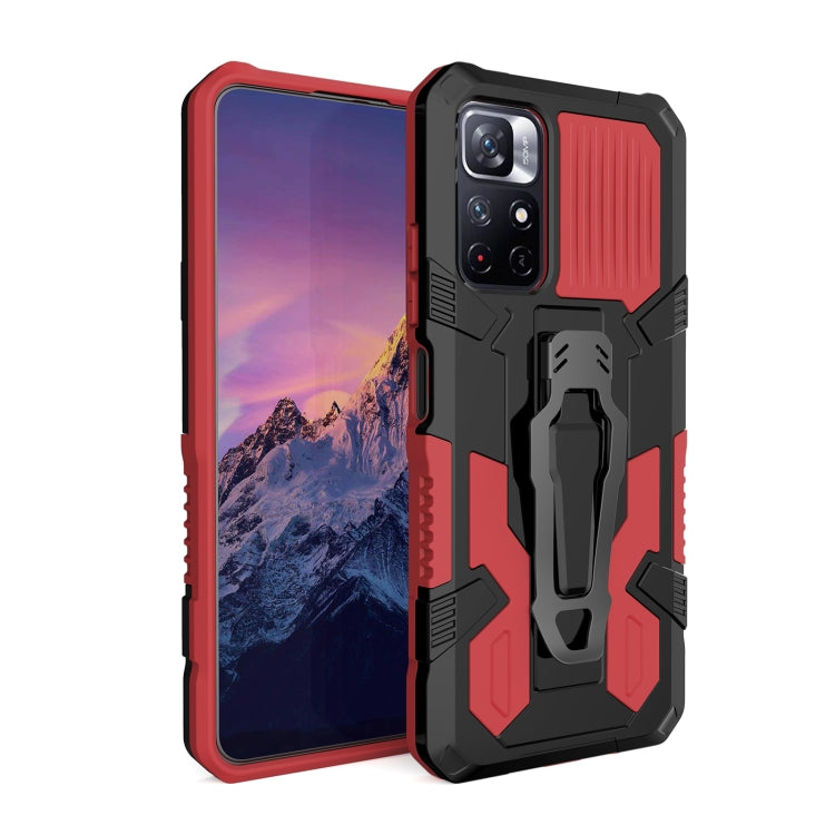 For Xiaomi Redmi Note 11 5G Armor Warrior PC + TPU Phone Case