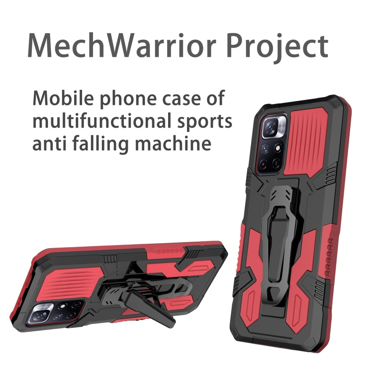 For Xiaomi Redmi Note 11 5G Armor Warrior PC + TPU Phone Case
