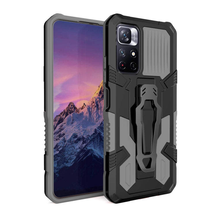 For Xiaomi Redmi Note 11 5G Armor Warrior PC + TPU Phone Case