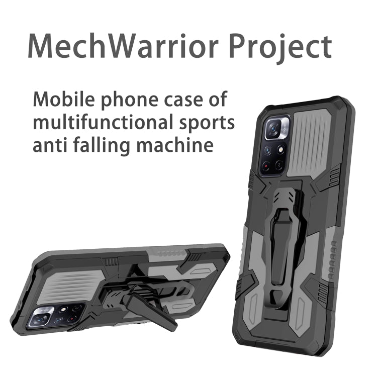 For Xiaomi Redmi Note 11 5G Armor Warrior PC + TPU Phone Case