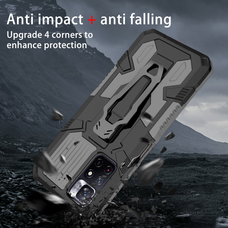 For Xiaomi Redmi Note 11 5G Armor Warrior PC + TPU Phone Case