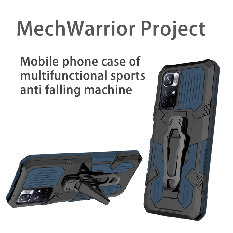 For Xiaomi Redmi Note 11 5G Armor Warrior PC + TPU Phone Case