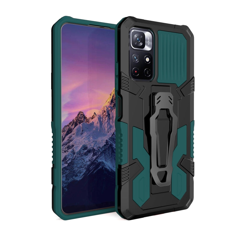 For Xiaomi Redmi Note 11 5G Armor Warrior PC + TPU Phone Case