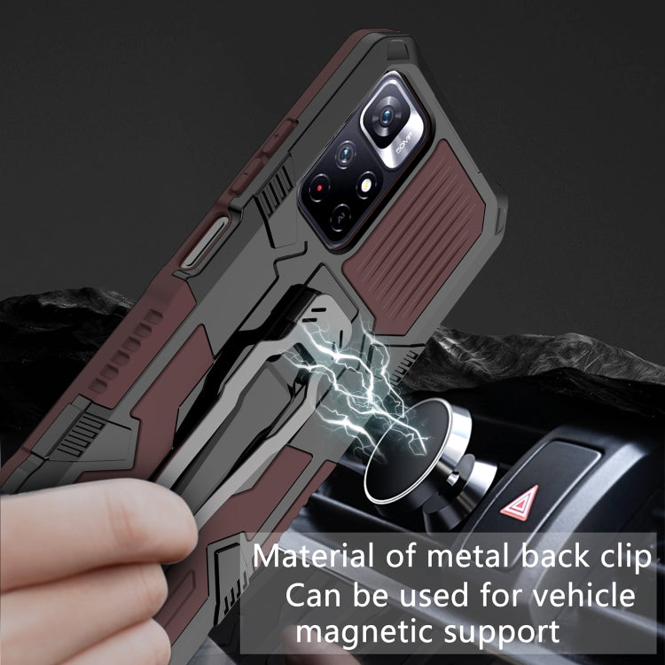For Xiaomi Redmi Note 11 5G Armor Warrior PC + TPU Phone Case