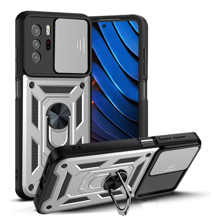 For Xiaomi Redmi Note 10 Pro 5G Sliding Camera Design TPU + PC Phone Case