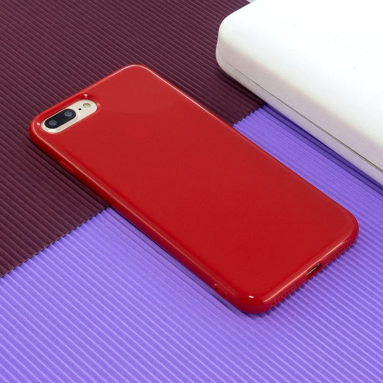 For iPhone 8 Plus / 7 Plus 2.0mm Thick TPU Candy Color Protective Case