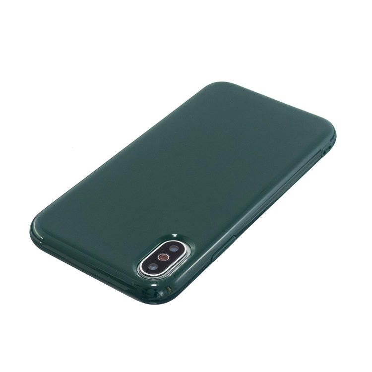 For iPhone X / XS 2.0mm Thick TPU Candy Color Protective Case