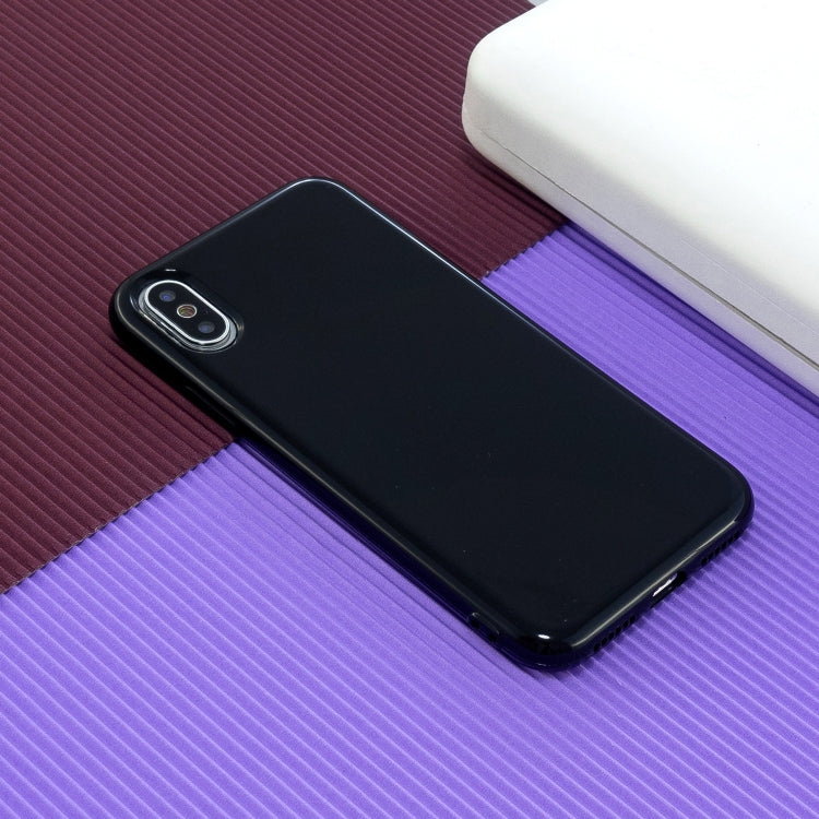 For iPhone X / XS 2.0mm Thick TPU Candy Color Protective Case