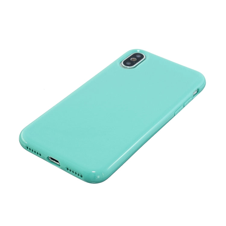 For iPhone X / XS 2.0mm Thick TPU Candy Color Protective Case