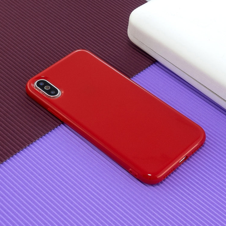 For iPhone X / XS 2.0mm Thick TPU Candy Color Protective Case