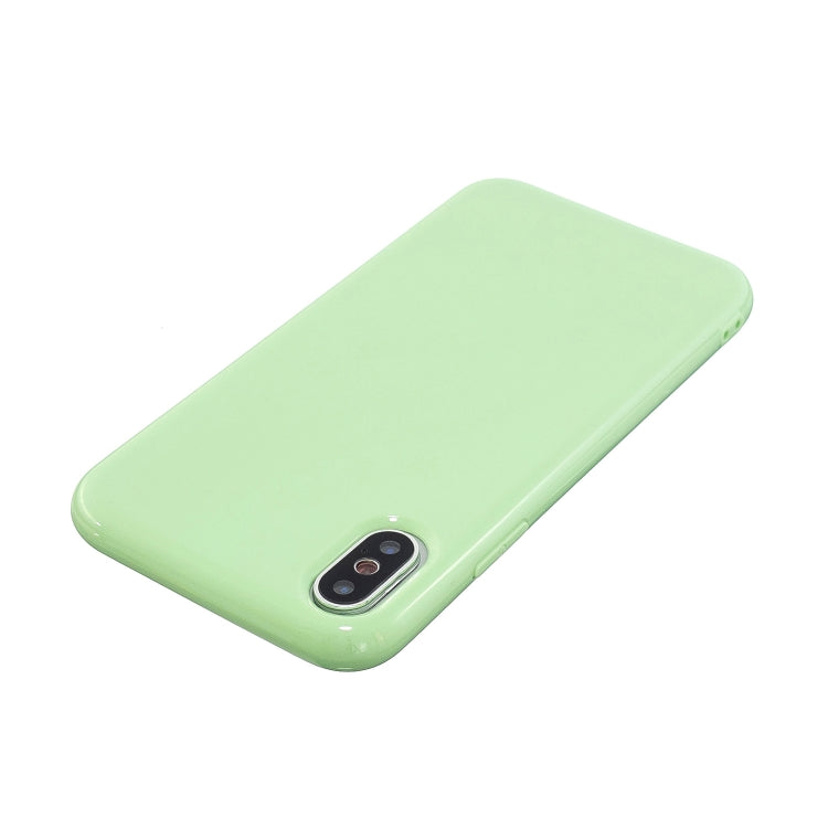 For iPhone X / XS 2.0mm Thick TPU Candy Color Protective Case