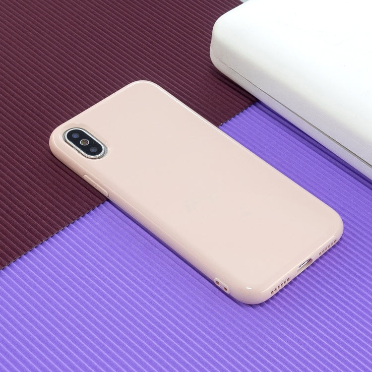 For iPhone X / XS 2.0mm Thick TPU Candy Color Protective Case