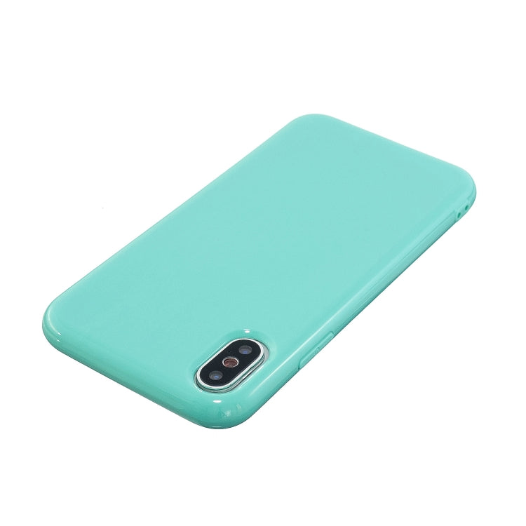 For iPhone XS Max 2.0mm Thick TPU Candy Color Protective Case