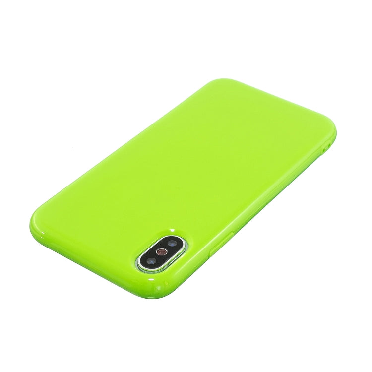 For iPhone XS Max 2.0mm Thick TPU Candy Color Protective Case