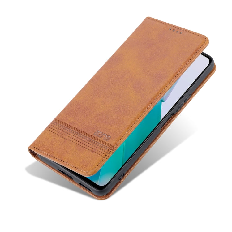 For vivo T1 AZNS Magnetic Calf Texture Horizontal Flip Leather Phone Case