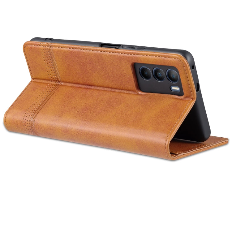 For vivo T1 AZNS Magnetic Calf Texture Horizontal Flip Leather Phone Case