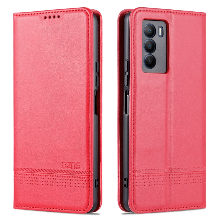 For vivo T1 AZNS Magnetic Calf Texture Horizontal Flip Leather Phone Case