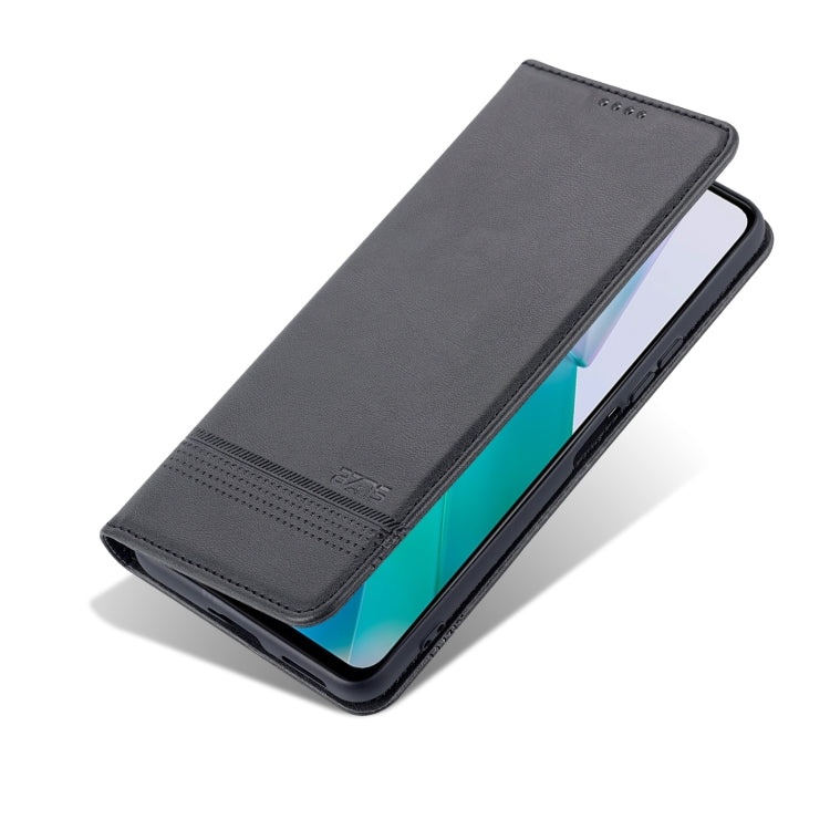 For vivo T1 AZNS Magnetic Calf Texture Horizontal Flip Leather Phone Case