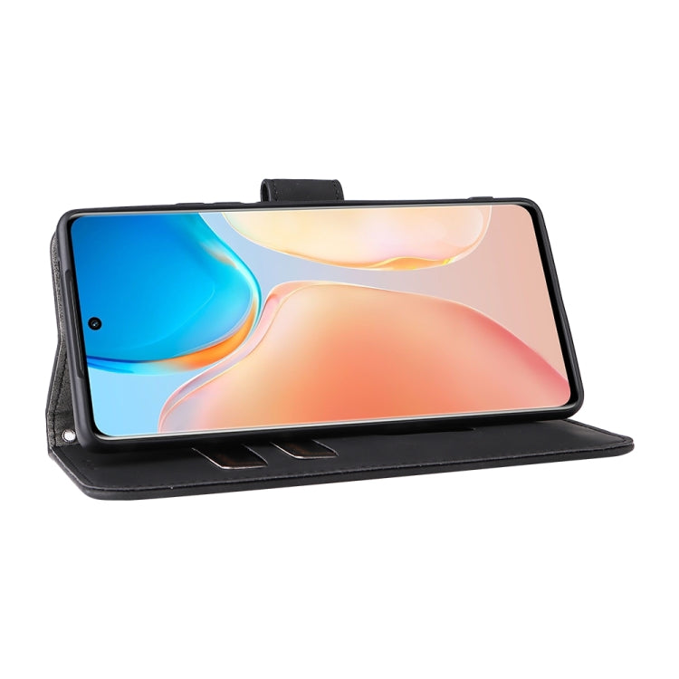 For vivo X70 Pro Solid Color Skin Feel Magnetic Buckle Leather Phone Case