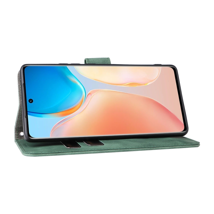 For vivo X70 Pro Solid Color Skin Feel Magnetic Buckle Leather Phone Case