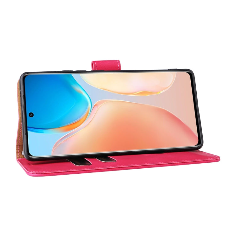 For vivo X70 Pro Solid Color Skin Feel Magnetic Buckle Leather Phone Case