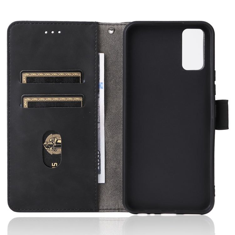 For vivo Y3s 2021 Solid Color Skin Feel Magnetic Buckle Leather Phone Case