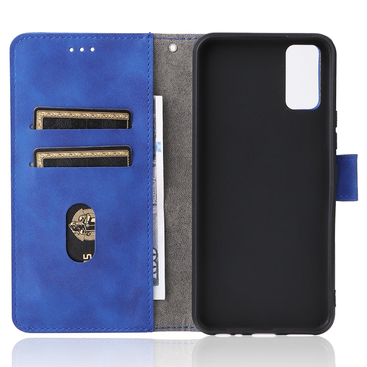 For vivo Y3s 2021 Solid Color Skin Feel Magnetic Buckle Leather Phone Case