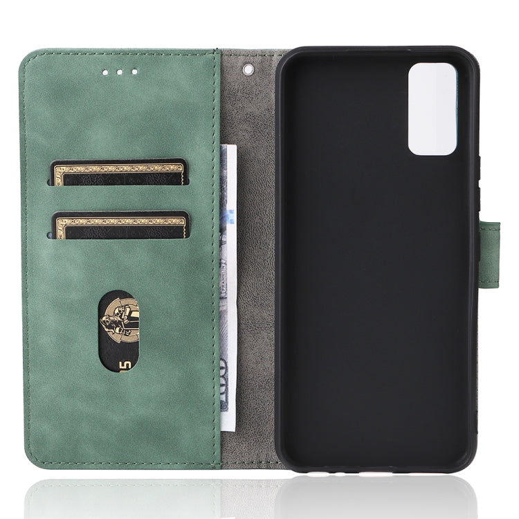 For vivo Y3s 2021 Solid Color Skin Feel Magnetic Buckle Leather Phone Case