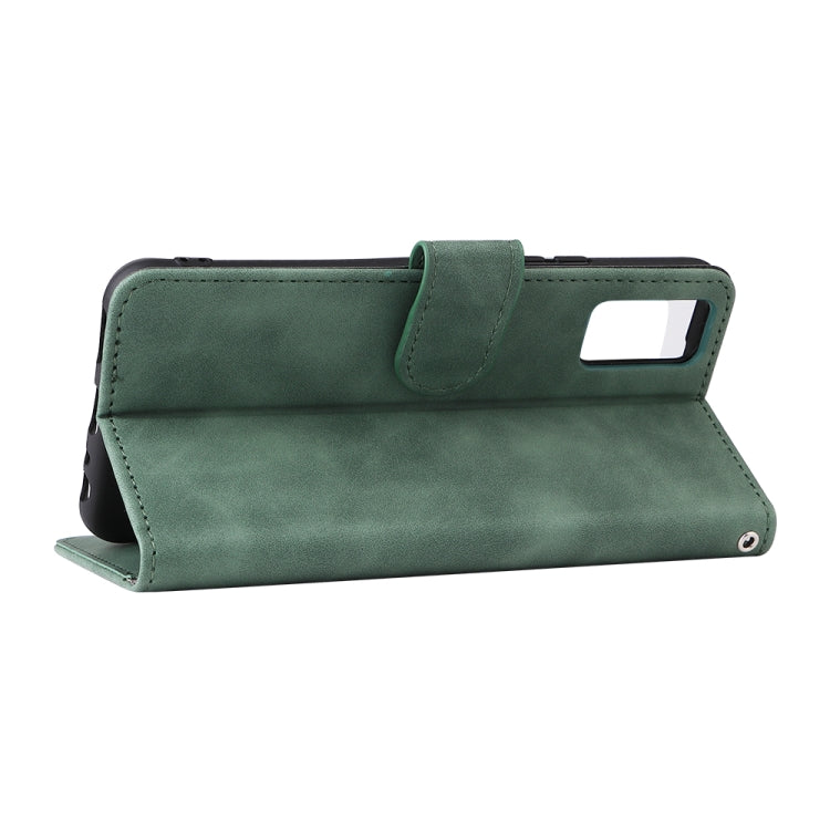 For vivo Y3s 2021 Solid Color Skin Feel Magnetic Buckle Leather Phone Case