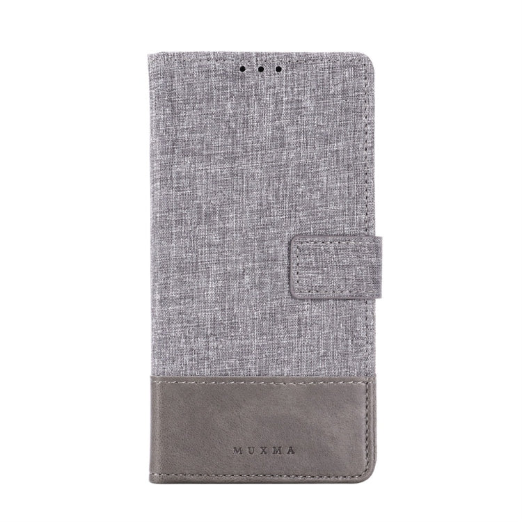 For Xiaomi Redmi Note 8 MUMXA MX102 Horizontal Flip Canvas Stitching Leather Case with Holder & Card Slots & Wallet(Grey)