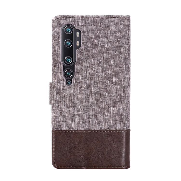 For Xiaomi Mi Note 10 MUMXA MX102 Horizontal Flip Canvas Stitching Leather Case with Holder & Card Slots & Wallet(Brown)
