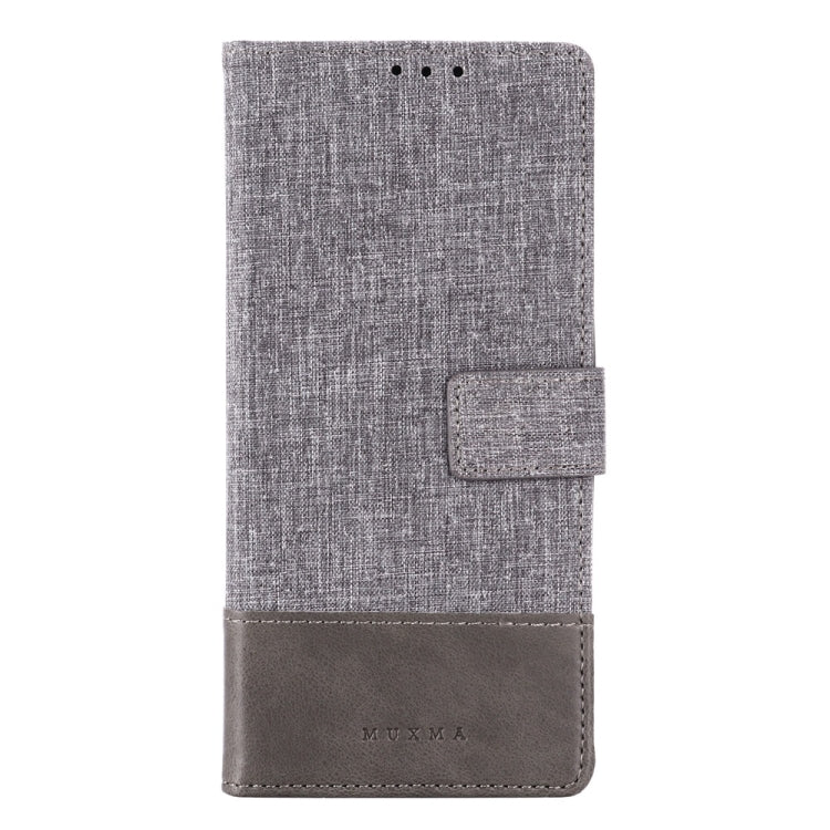 For Xiaomi Redmi Note 8 Pro MUMXA MX102 Horizontal Flip Canvas Stitching Leather Case with Holder & Card Slots & Wallet(Grey)