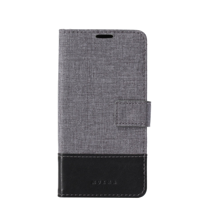 For Xiaomi Mi Mix 2 MUMXA MX102 Horizontal Flip Canvas Stitching Leather Case with Holder & Card Slots & Wallet(Black)