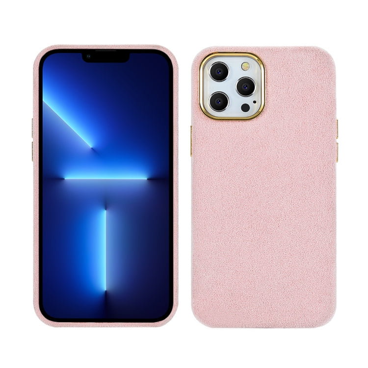 For iPhone 13 Pro Plush Roughout PU Phone Case