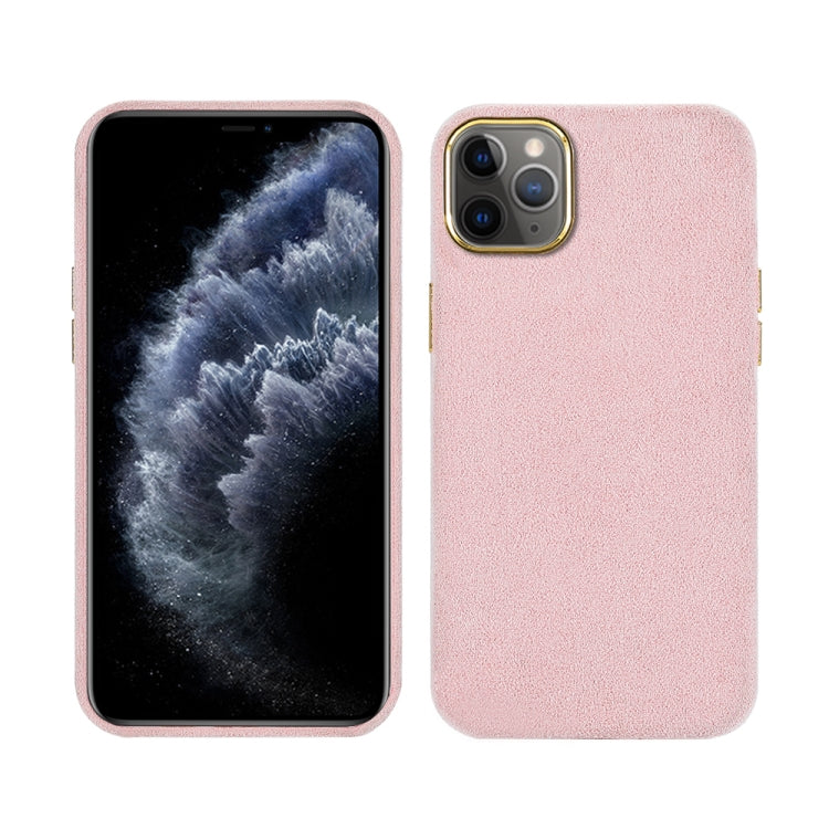 For iPhone 11 Pro Plush Roughout PU Phone Case