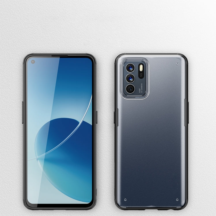For OPPO Reno6 Z Armor PC + TPU Shockproof Phone Case(Black)