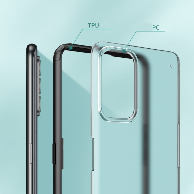 For OPPO Reno6 Z Armor PC + TPU Shockproof Phone Case(Black)