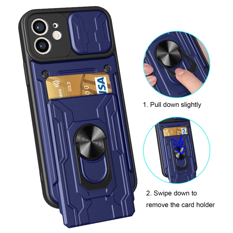 For iPhone 12 Sliding Camshield Card Phone Case