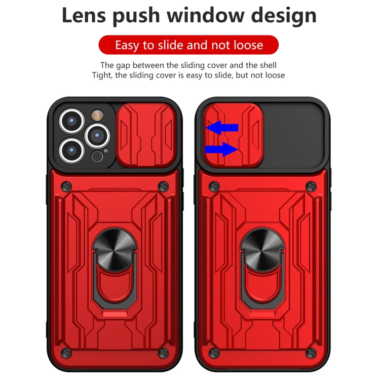 For iPhone 11 Pro Sliding Camshield Card Phone Case
