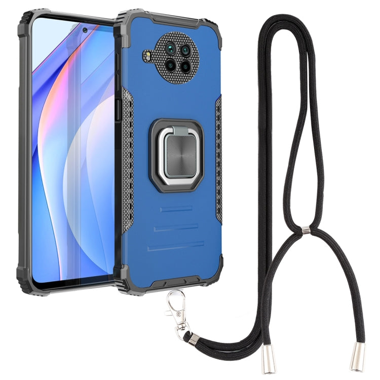 For Xiaomi Mi 10T Lite / Redmi Note 9 Pro 5G Aluminum Alloy + TPU Phone Case with Lanyard