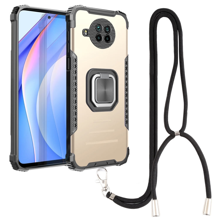 For Xiaomi Mi 10T Lite / Redmi Note 9 Pro 5G Aluminum Alloy + TPU Phone Case with Lanyard