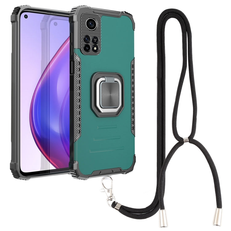 For Xiaomi Mi 10T Pro 5G / 10T 5G Aluminum Alloy + TPU Phone Case with Lanyard